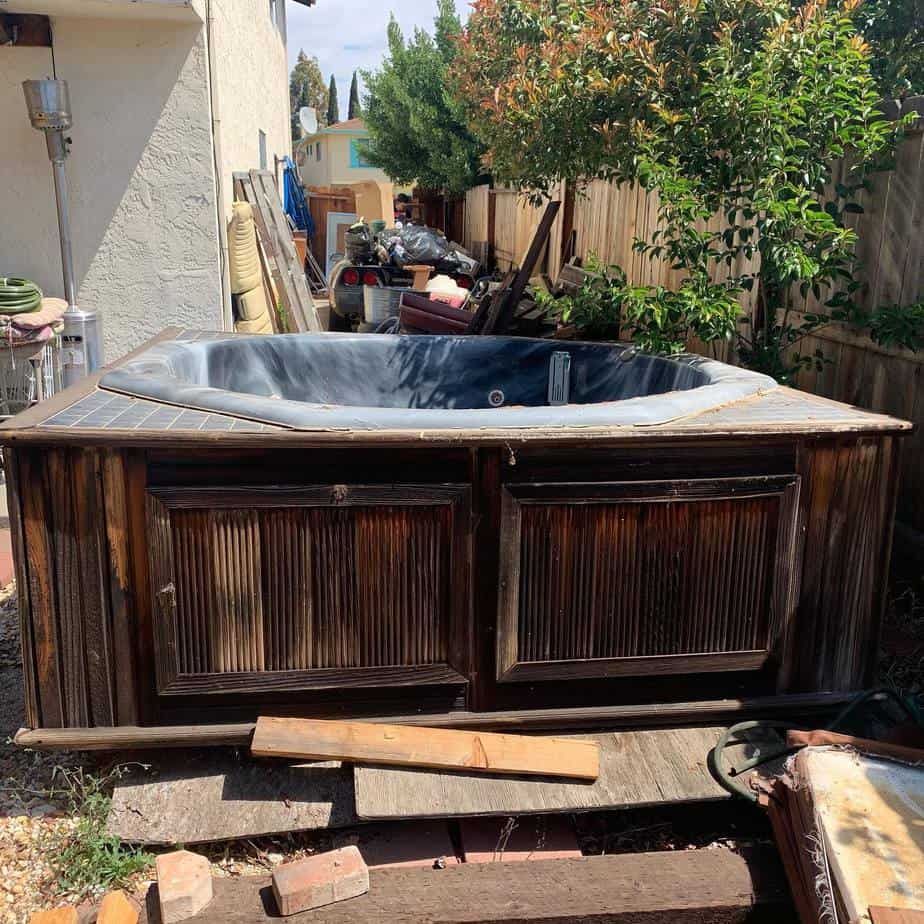 Hot Tub Removal Before 3